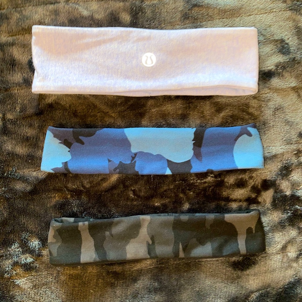 Lululemon and Athleta never worn headbands